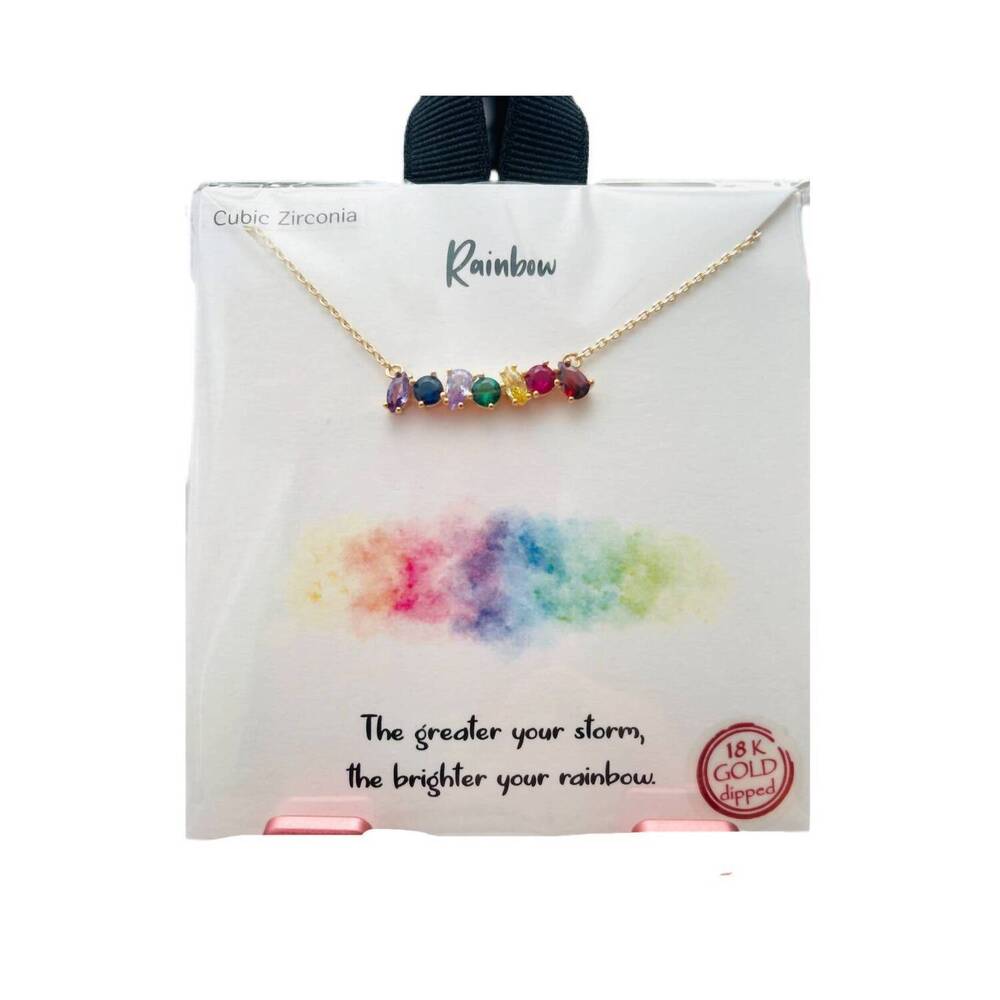 NEW SOUTHERN SEOUL women's rainbow necklace in multi color